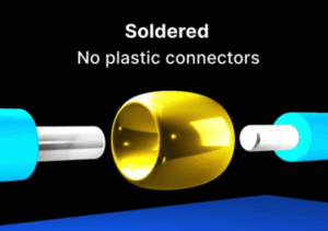 No plastic connections