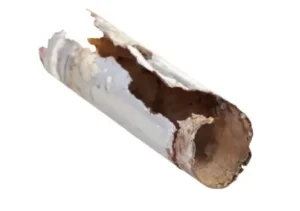 Rusted out sewer pipe