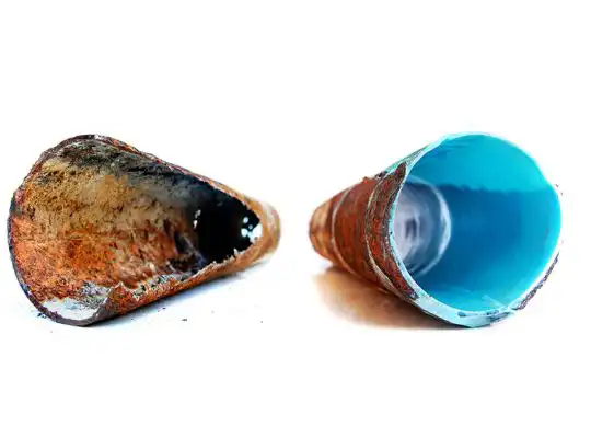 Pipe Liner before and after